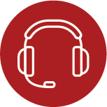 Service Solutions Graphic of Call Center Headset