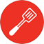A graphic of a spatula
